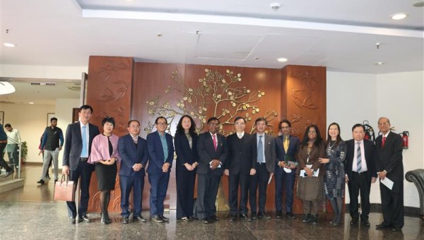 Đoàn công tác Học viện Chính trị quốc gia Hồ Chí Minh thăm Bộ Ngoại giao Ấn Độ