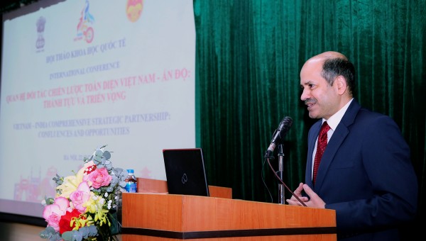 Phát biểu của Ngài Sandeep Arya Đại Sứ Cộng hoà Ấn Độ tại Việt Nam  tại Hội thảo quốc tế “Quan hệ Đối tác chiến lược toàn diện Việt Nam - Ấn Độ: Thành tựu và triển vọng”