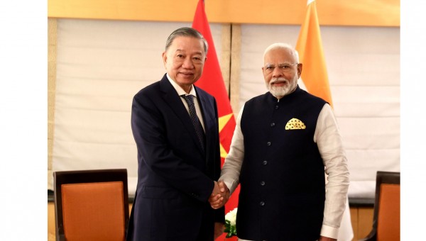 Tổng Bí thư, Chủ tịch nước Tô Lâm tiếp Thủ tướng Ấn Độ Narendra Modi thảo luận các biện pháp tăng cường quan hệ song phương