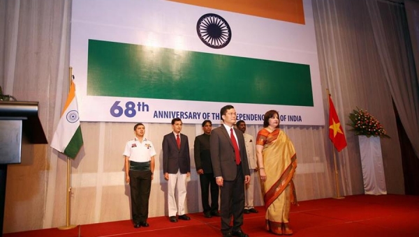 Đại sứ quán Ấn Độ tại Việt Nam tổ chức lễ kỷ niệm Quốc khánh lần thứ 68 tại Hà Nội