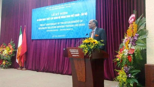 Phát biểu của Đại sứ Ấn Độ tại Lễ kỷ niệm lần thứ 45 ngày thiết lập quan hệ ngoại giao giữa Ấn Độ và Việt Nam