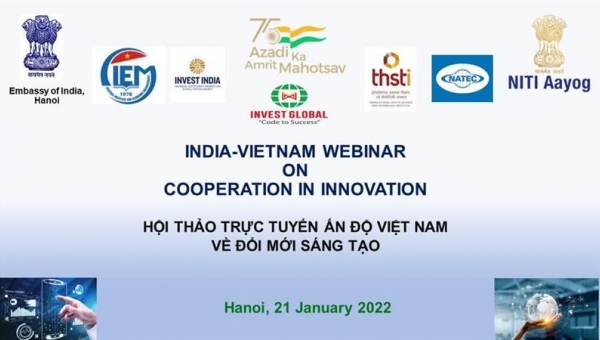 Đại sứ quán tổ chức Hội thảo trực tuyến về Hợp tác Ấn Độ - Việt Nam trong lĩnh vực đổi mới – sáng tạo