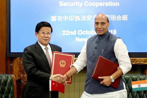 Ấn Độ - Trung Quốc ký thỏa thuận hợp tác an ninh đầu tiên