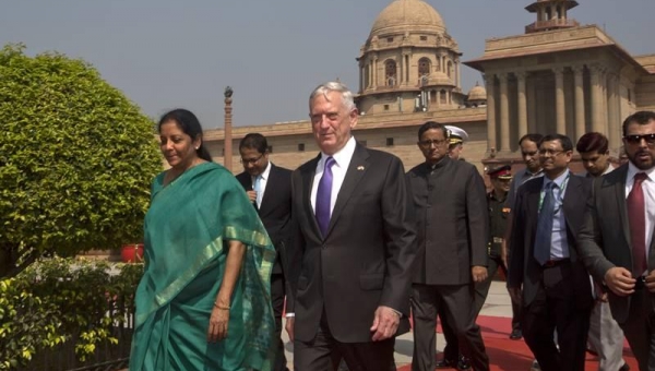 Bộ trưởng Quốc phòng Mỹ Jim Mattis chính thức thăm Ấn Độ