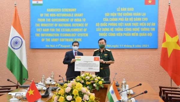 Ấn Độ tài trợ 5 triệu đô-la Mỹ cho Dự án Công viên Phần mềm Quân đội