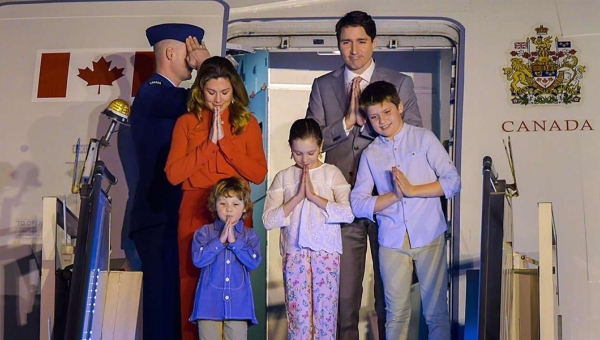 Thủ tướng Canada Justin Trudeau bắt đầu chuyến thăm Ấn Độ