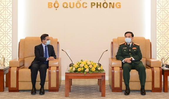 Thượng tướng Phan Văn Giang tiếp Đại sứ Ấn Độ