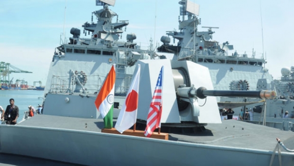 Ấn, Mỹ, Nhật sắp tập trận hải quân