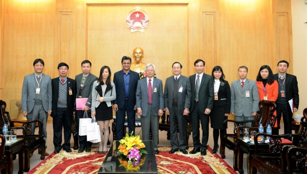Giám đốc Học viện tiếp Tổng Giám đốc điều hành Tập đoàn Tata, Ấn Độ tại Việt Nam