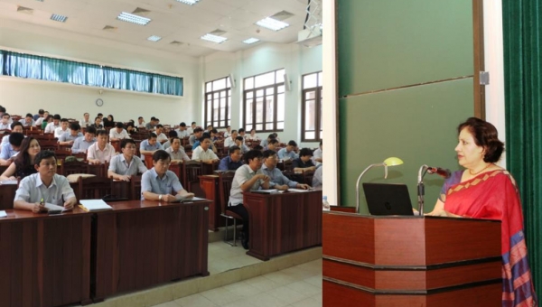 Đại sứ Đặc mệnh toàn quyền Cộng hòa Ấn Độ báo cáo chuyên đề cho lớp Bồi dưỡng dự nguồn cán bộ cao cấp Khóa VI tại Học viện Chính trị quốc gia Hồ Chí Minh (Phần 1)