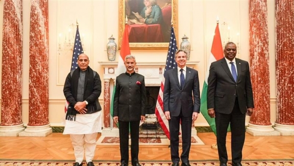 Ấn Độ, Mỹ bắt đầu đối thoại 2 + 2
