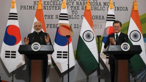 Ấn Độ, Hàn Quốc ký 6 hiệp ước; đẩy mạnh hợp tác cơ sở hạ tầng, chống tội phạm toàn cầu