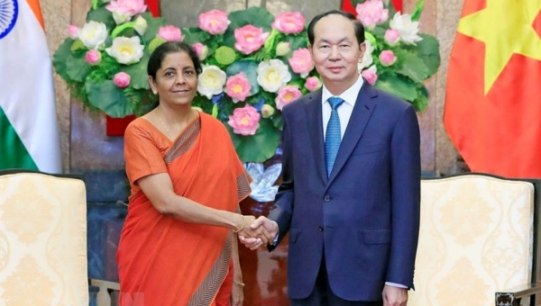 Chủ tịch nước Trần Đại Quang ủng hộ phát triển quan hệ quốc phòng Việt Nam - Ấn Độ mạnh mẽ hơn
