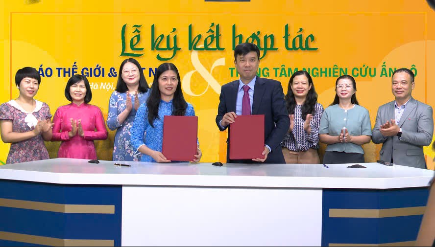 Trung tâm Nghiên cứu Ấn Độ ký kết hợp tác với báo Thế giới & Việt Nam