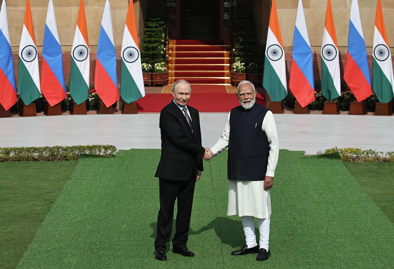 Hai nhà lãnh đạo Putin và Modi thông qua tuyên bố chung sau hội đàm tại New Delhi
