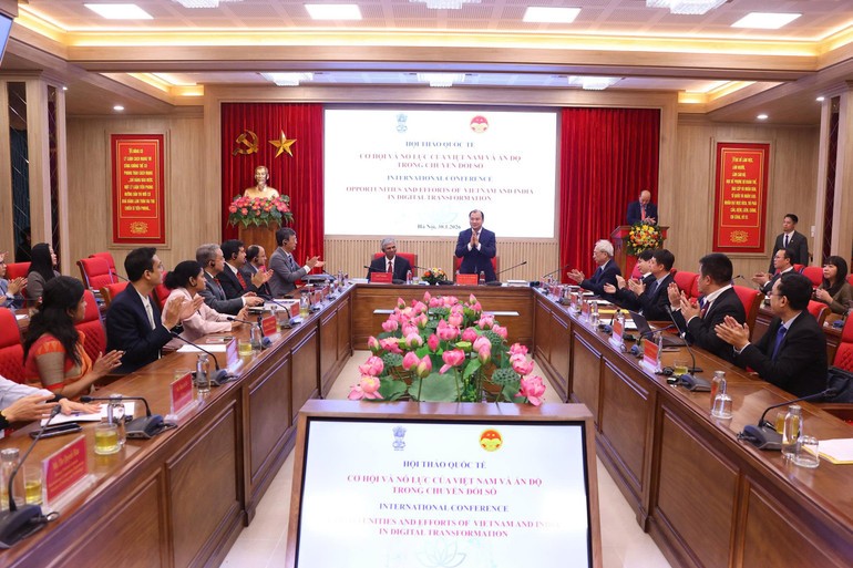 Hội thảo quốc tế “Cơ hội và nỗ lực của Việt Nam - Ấn Độ trong chuyển đổi số” - Hợp tác chiến lược vì sự phát triển bền vững