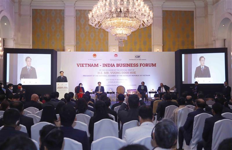 Chủ Tịch Quốc hội Vương Đình Huệ dự Diễn đàn Doanh nghiệp Việt Nam - Ấn Độ
