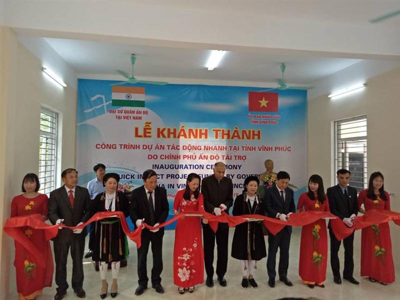 Ấn Độ tài trợ xây Nhà ăn bán trú cho Trường Mầm non Đồng Bụt