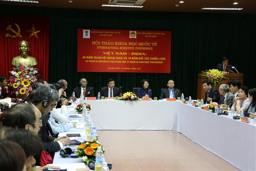 Hội thảo khoa học quốc tế “Việt Nam - Ấn Độ: 45 năm Quan hệ ngoại giao và 10 năm Đối tác chiến lược”