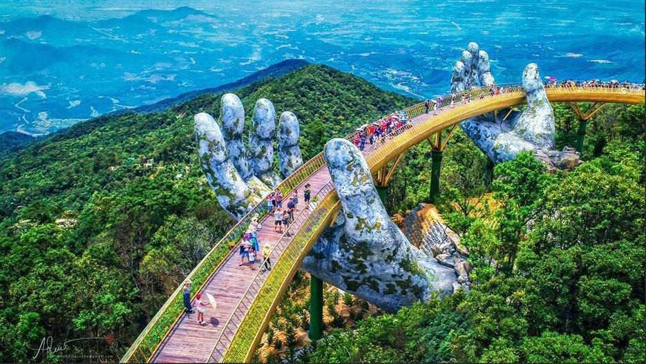 Ấn Độ muốn xây những cây cầu biểu tượng như Cầu Vàng ở Việt Nam